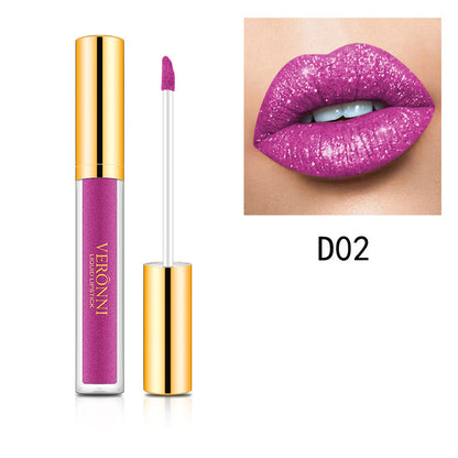 Diamond Pearl Magic Color Shiny Matte Metal Lip Gloss Lipstick Beauty dealsniper-net D02