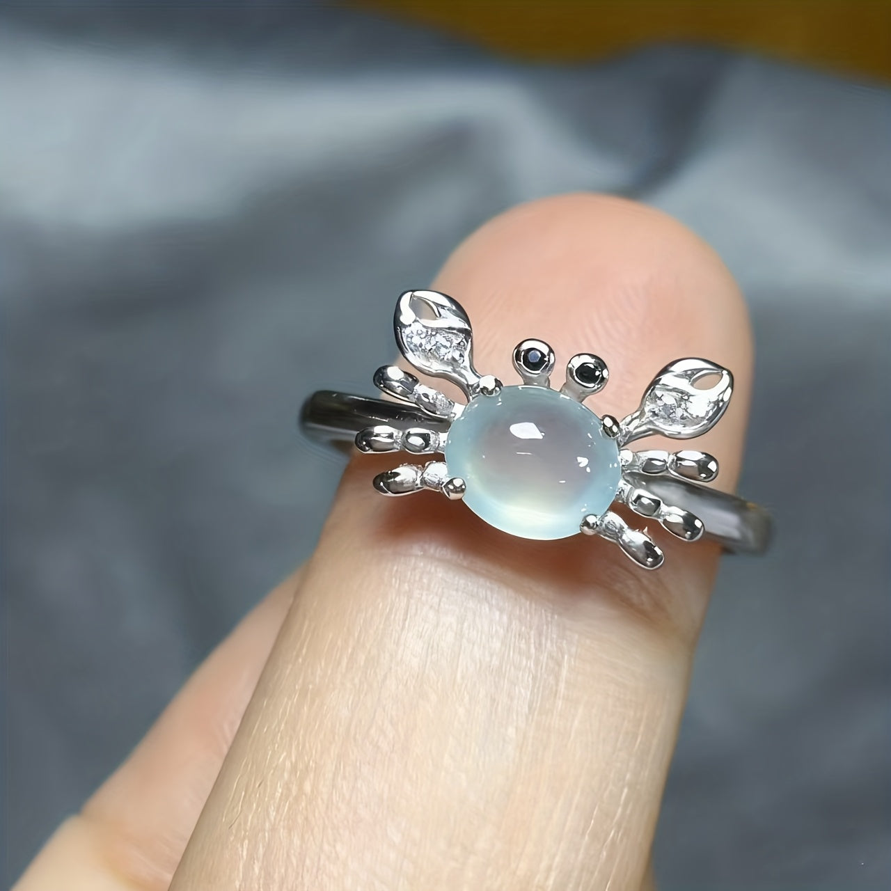 New Arrival Crab Ring For Women New Moonstone Inspired Jewelry Gym From House