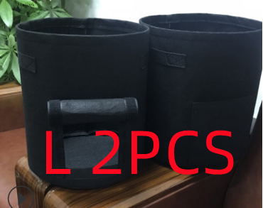 Breathable Potato Tomato Vegetable Plant Growth Bag Garden dealsniper-net Black 2PCS Large
