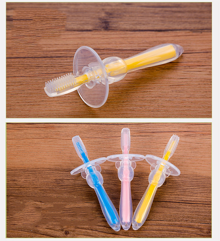 Silicone Baby Toothbrush Kids Teether Training Tool Clear Massager Kids dealsniper-net