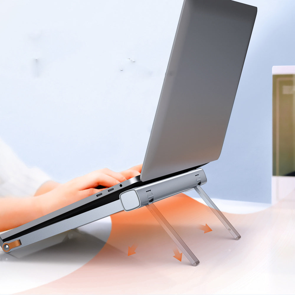 Aluminum Alloy Computer Desktop Adjustable Folding Stand Electronics DealSniper.net