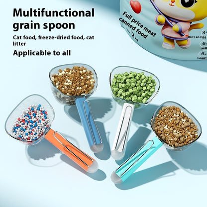 Transparent And Graduated Measuring Pet Food Spoon Pets BlenderJuice.com CJ