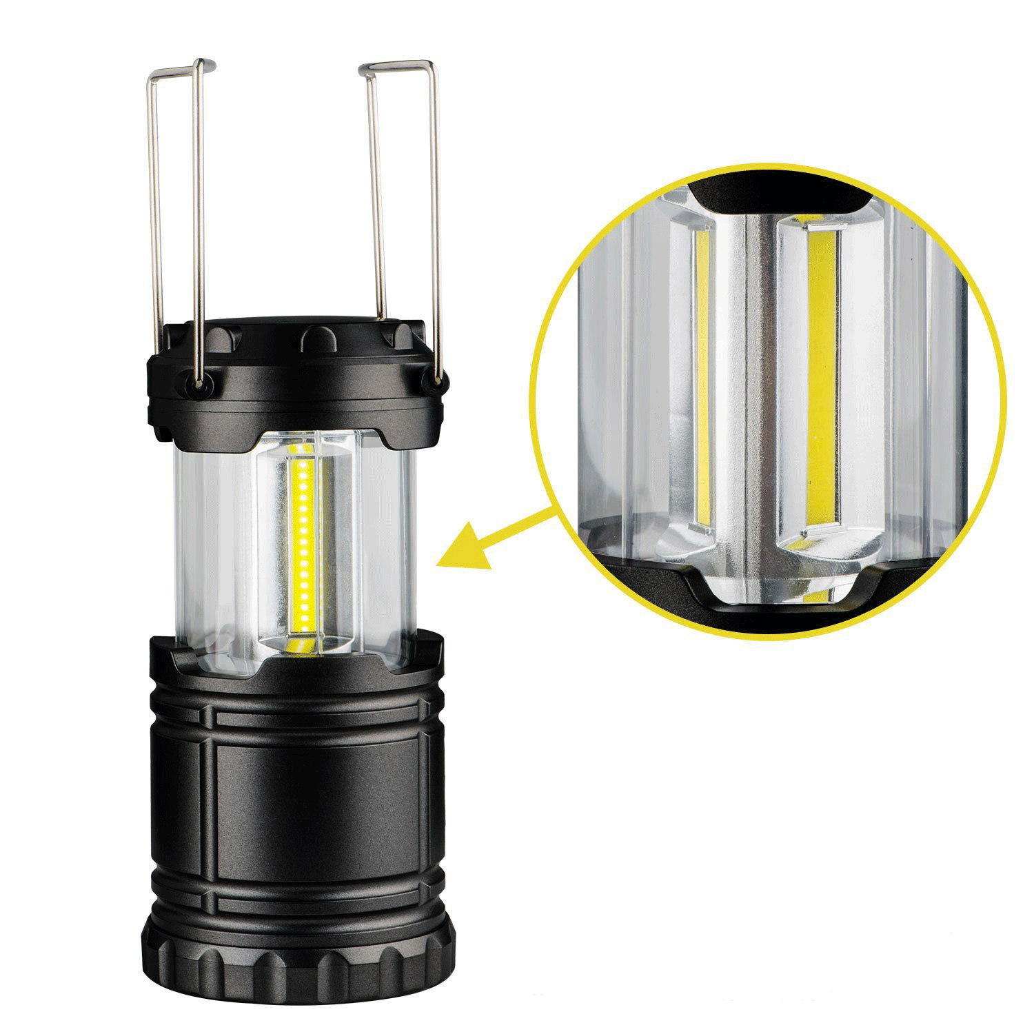 COB camping lamp LED outdoor portable telescopic emergency lantern hook Outdoor dealsniper-net