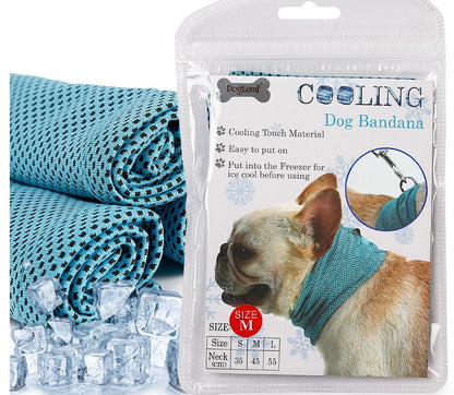 New Instant Cooling Pet Bandana Dog Scarf Summer Pets dealsniper-net