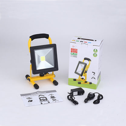 Ultrathin rechargeable led flood light 10W waterproof IP65 portable Spotlight Outdoor Floodlight lamp camping light Outdoor dealsniper-net