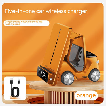 15W Three-in-one Wireless Appliance Fast Charging Bracket Gadgets dealsniper-net Orange