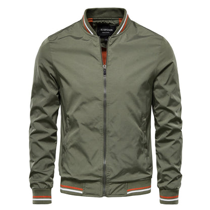 Trendy Men's Jacket Spring And Autumn Coat Fashion Outerwear Men Gym From House