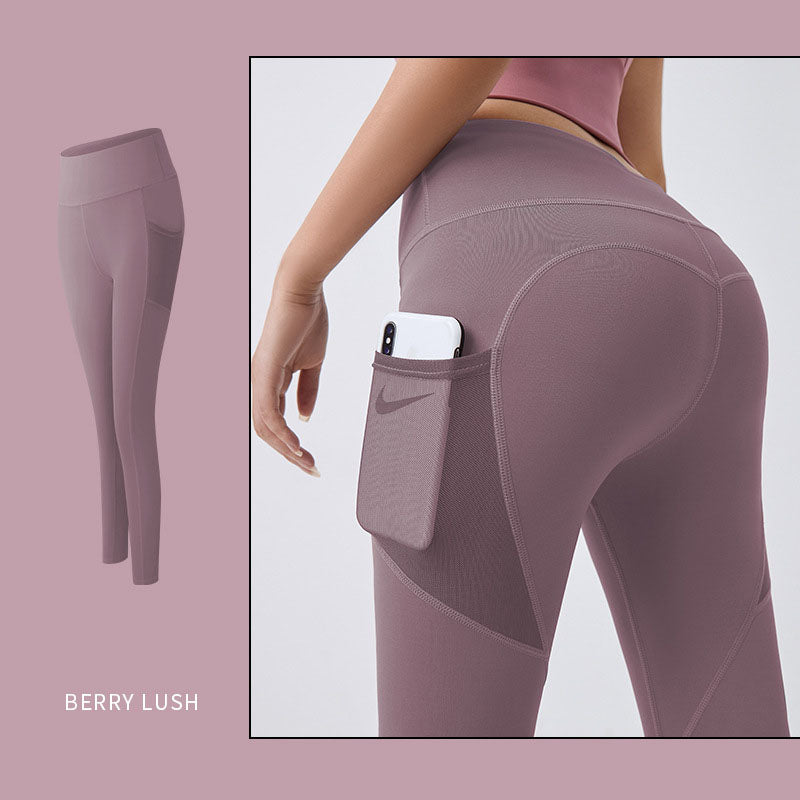 Yoga Pants Women With Pocket Leggings Sport Girl Gym Leggings Women Gym From House Purple 2XL
