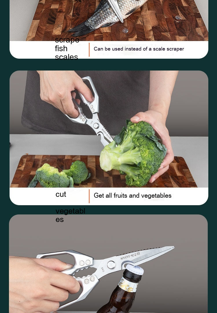 Kitchen Scissors Multi-functional Stainless Steel Ai Recorder Gym From House