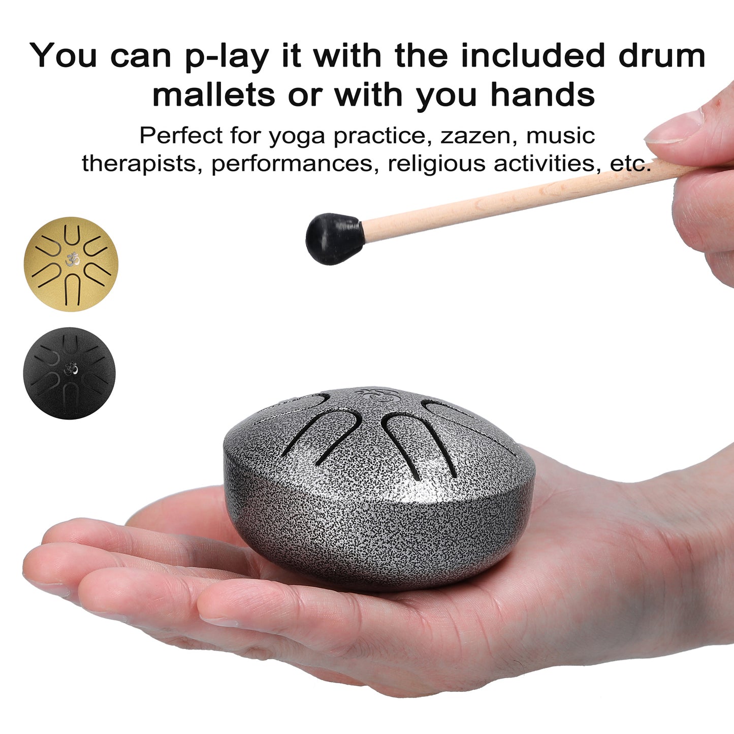 MINI 3-inch 6-tone Ethereal Drum Beginner Percussion Instrument