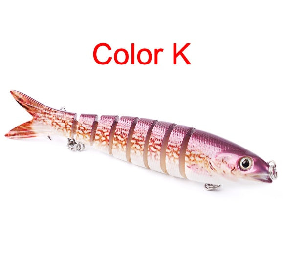 Pike Fishing Lures Artificial Multi Jointed Sections Hard Bait