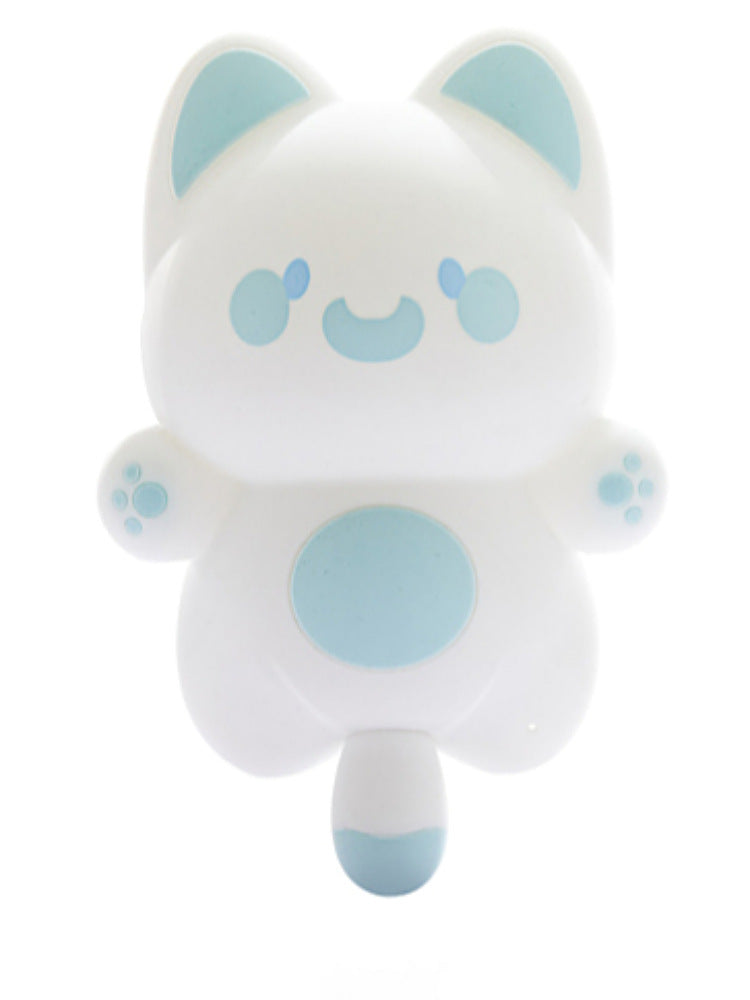 Cartoon USB Charging Soft Light Adjustable Small Night Lamp Home Decor Gym From House Blue Regular Style
