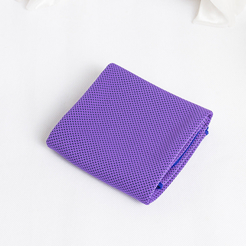 Sports Towel Physical Cooling Microfiber Instant Cool Ice Sports Gym From House Purple 30x100cm OPP bag