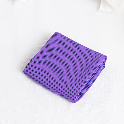 Sports Towel Physical Cooling Microfiber Instant Cool Ice Sports Gym From House Purple 30x100cm OPP bag