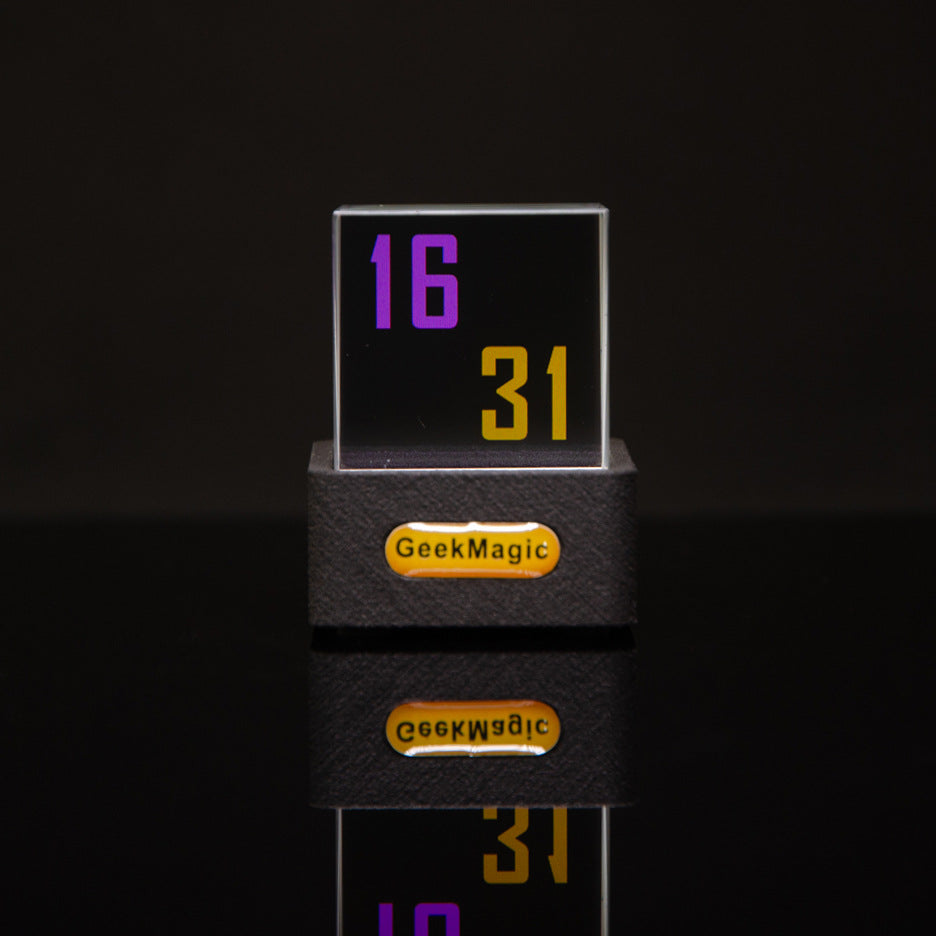 Trendy Mini Transparent WiFi Weather Clock Decoration Display Home Decor DealSniper.net