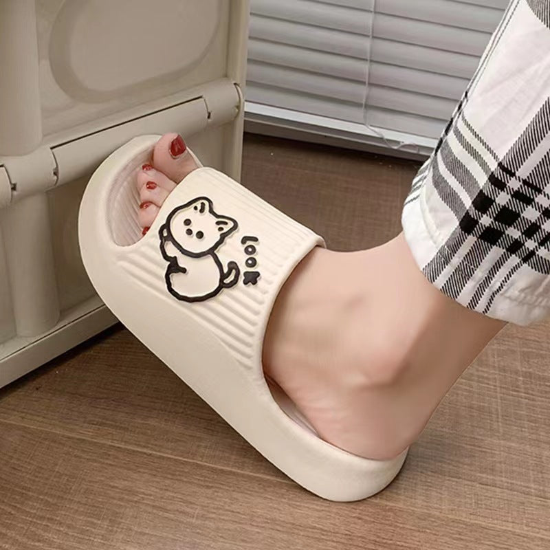 Cute Cat Slippers Summer Women Home Shoes Bath Women dealsniper-net