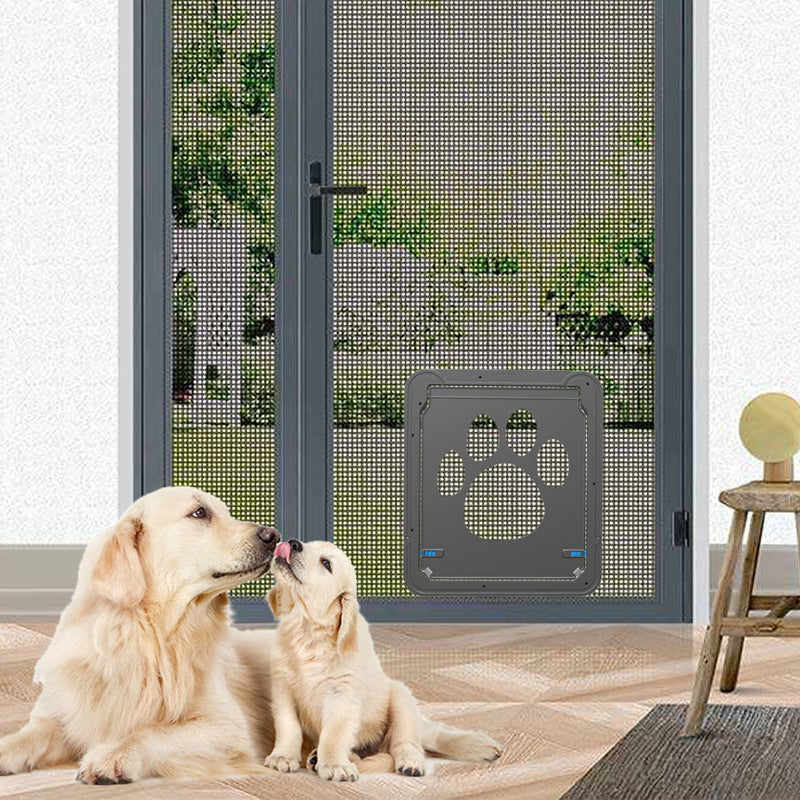 Paw Print Anti-bite Screen Door For Medium And Large Dogs Pets dealsniper-net