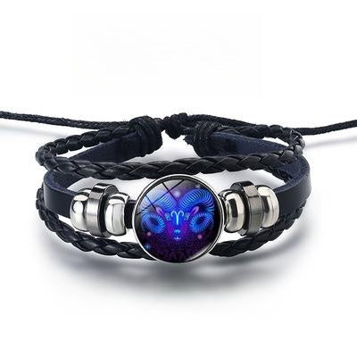12 Constellations Luminous Bracelet Fashion Nightlight Jewelry Gym From House Aries