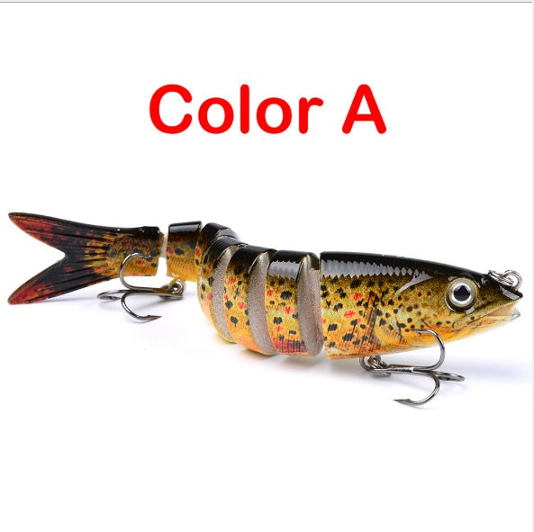 Pike Fishing Lures Artificial Multi Jointed Sections Hard Bait