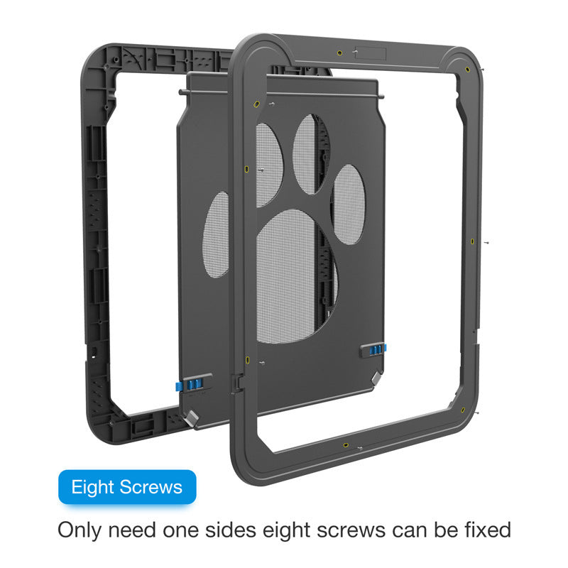 Paw Print Anti-bite Screen Door For Medium And Large Dogs Pets dealsniper-net