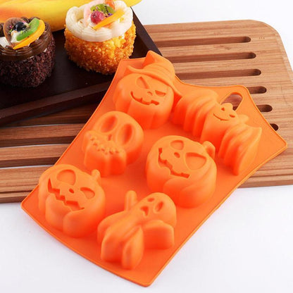 Halloween Pumpkin Cakes Silicone Mold Bald Cake Cake Holidays dealsniper-net