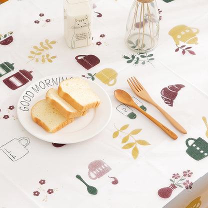 Pastoral waterproof and oil-proof table cloth disposable Home dealsniper-net