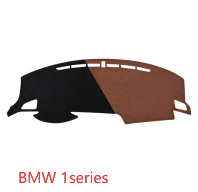 Car Suede Dashboard Cover Center Console Sunshield Retrofitting Vehicle DealSniper.net BMW 1series Black Brown