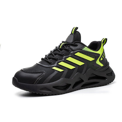 Flying Woven Labor Protection Shoes With Wear-resistant And Anti-skid Soles Men dealsniper-net Green 35