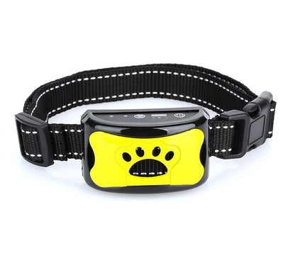 Rechargeable waterproof dog collar Pets DealSniper.net Yellow
