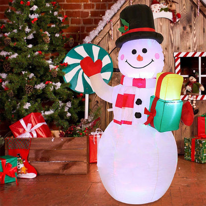 Christmas LED Lights Glowing Santa Tree Snowman