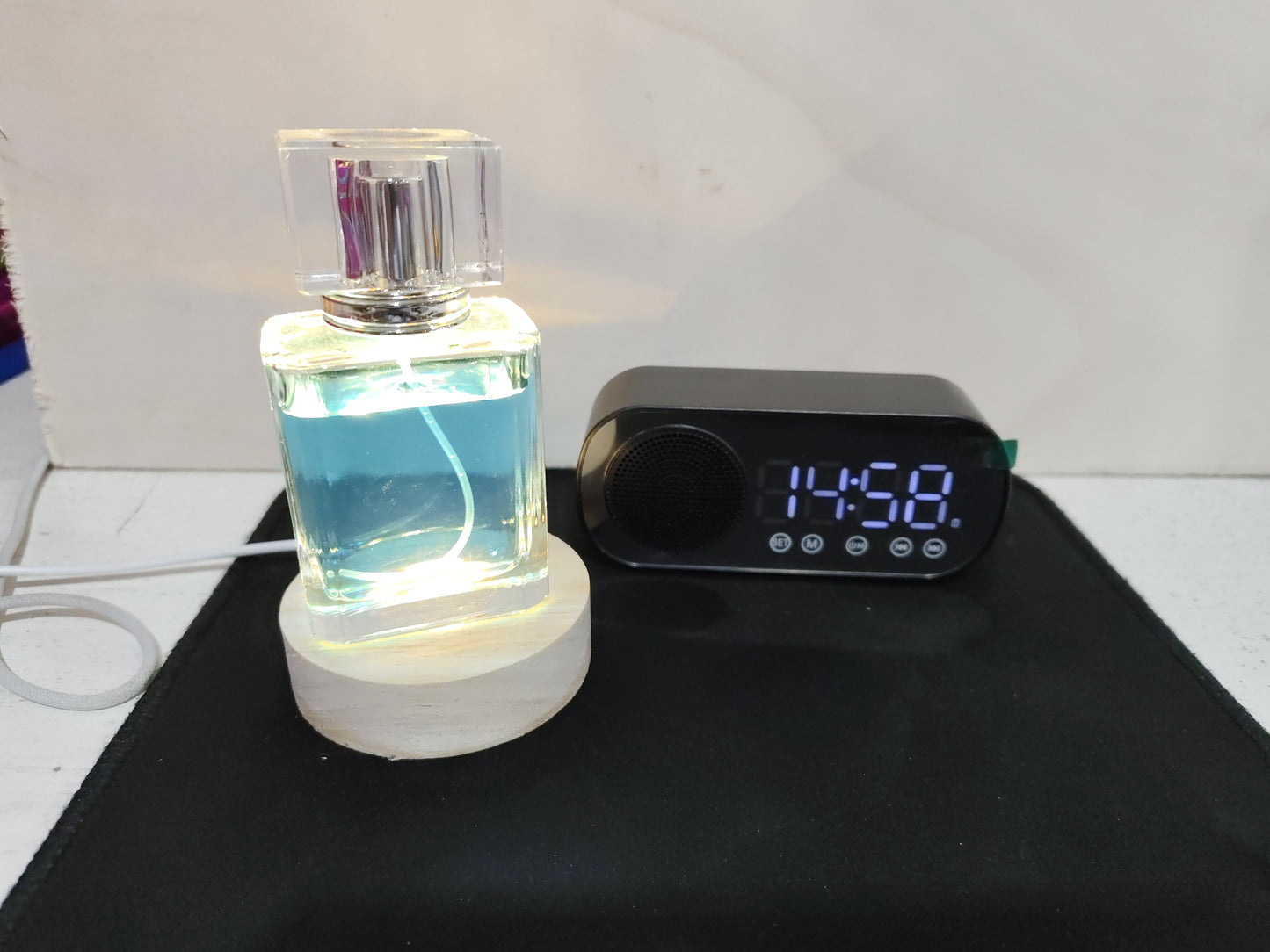 BT Music Alarm Clocks Mirror FM Radio LED Digital Clock 2 Alarm Home Decor dealsniper-net