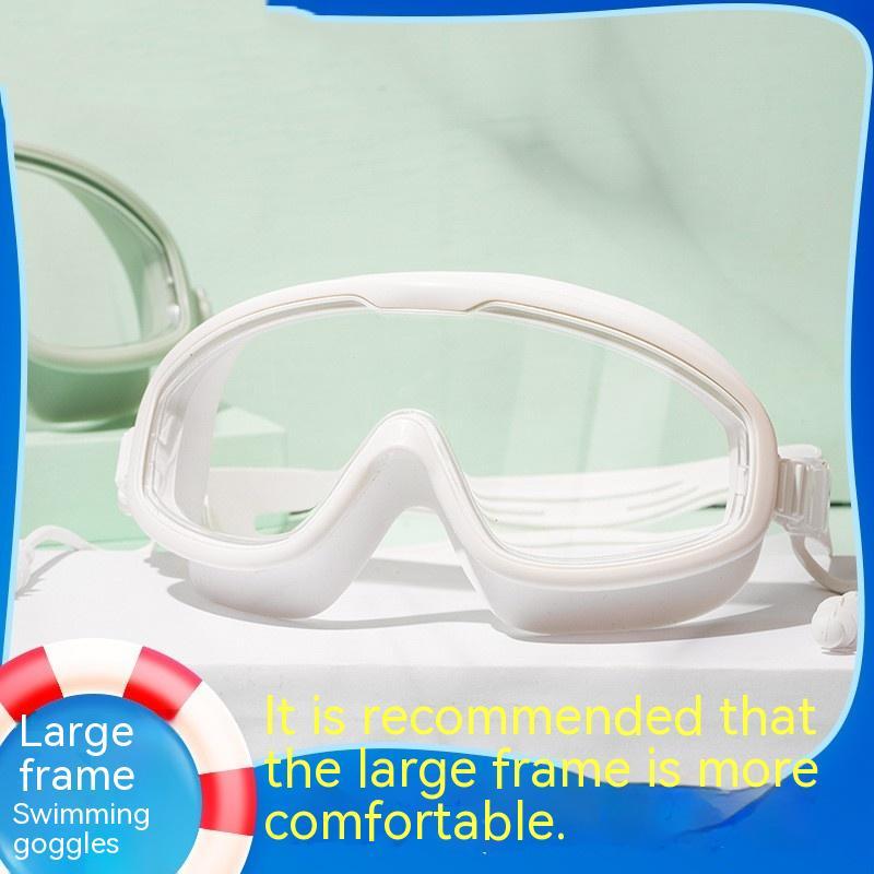 Swimming Goggles Large Frame Anti-fog HD Glasses Sports DealSniper.net
