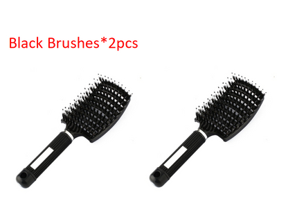 Hairbrush Anti Klit Brushy Haarborstel Women Detangler Hair Brush Bristle Nylon Scalp Massage Tangle Teaser Hair Brush Comb