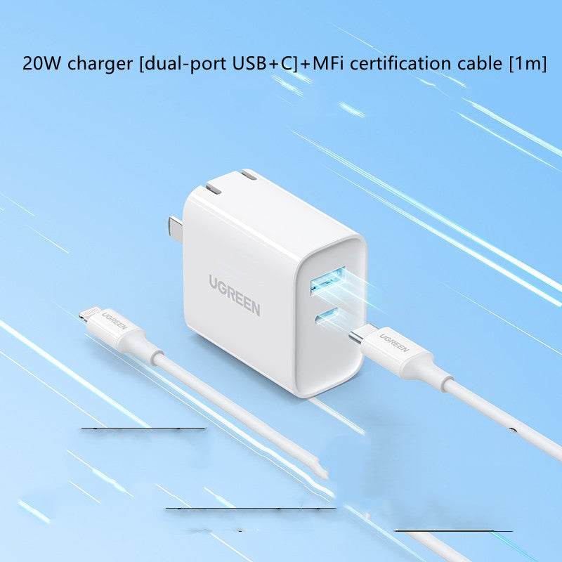 20W Dual-port Charging Head Multi-port Usb Universal Data Cable Electronics DealSniper.net 20W twoport suit US