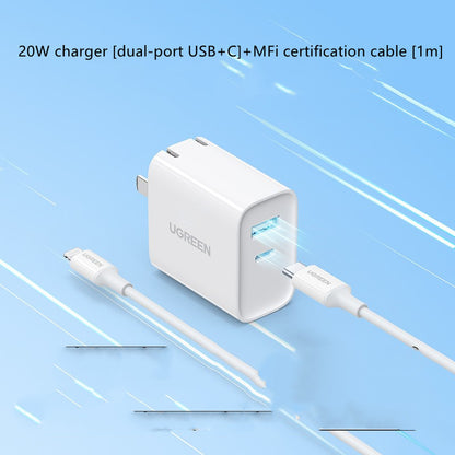 20W Dual-port Charging Head Multi-port Usb Universal Data Cable Electronics DealSniper.net 20W twoport suit US