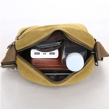 Men's Crossbody Messenger Bag Canvas Bags Casual Shoulder Satchel Handbag Pouch Men DealSniper.net