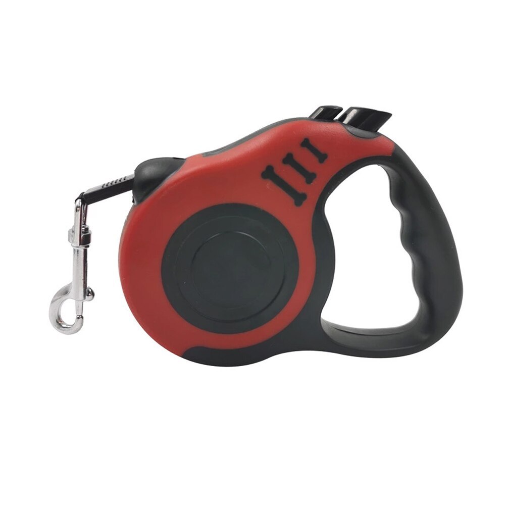 3m And 5m Durable Dog Leash Automatic Retractable Nylon Pets dealsniper-net Red 3m