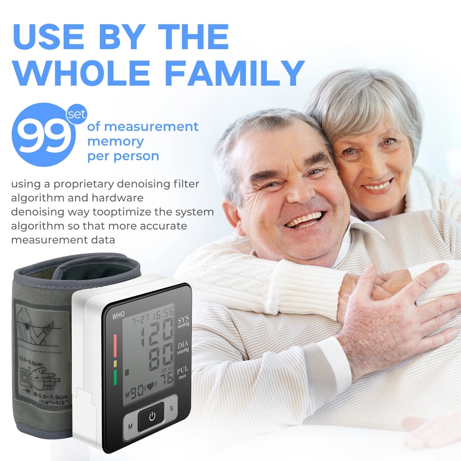 Wrist Blood Pressure Machine With Adjustable Wrist Cuff Beauty dealsniper-net