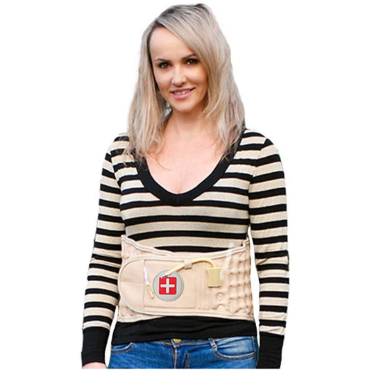 Inflatable waist belt