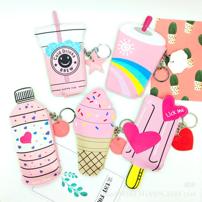 2021 Korea cute popsicle ice cream Mini Purse beverage creative children change bag hand bag Kids dealsniper-net