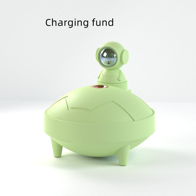 Astronaut Sunset Lamp Humidifier 2 Spraying Mode 360 Degree Home Decor DealSniper.net Green Charging fund USB