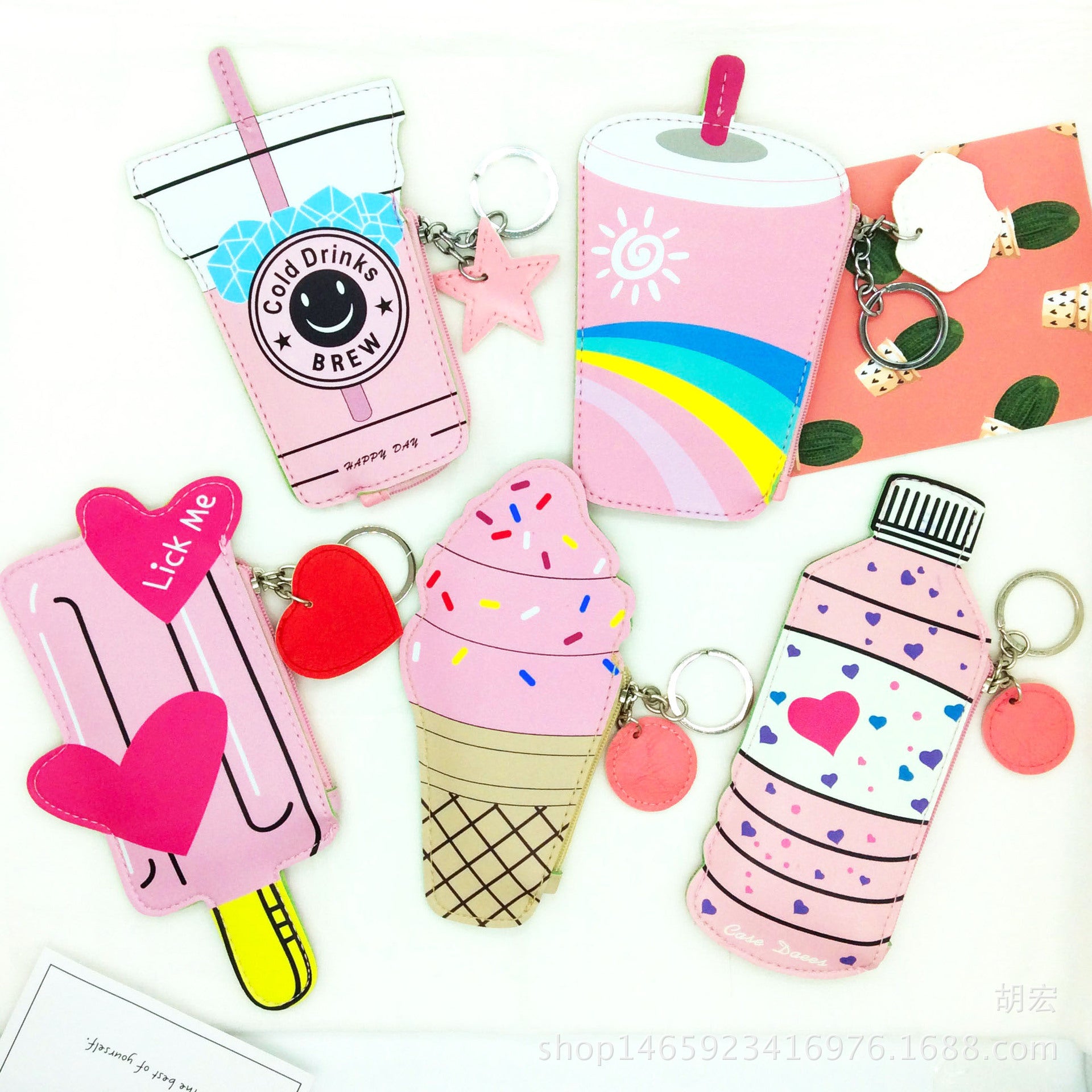 2021 Korea cute popsicle ice cream Mini Purse beverage creative children change bag hand bag Kids dealsniper-net