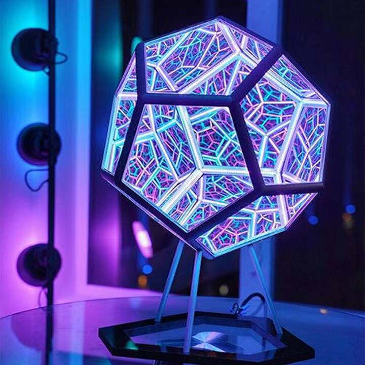 Creative Cool Unlimited Dodecahedron Small Night Lamp Color Home Decor Gym From House