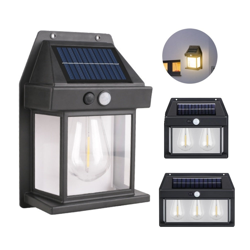 Outdoor Solar Tungsten Wall Light With Motion Sensor IP65 Outdoor DealSniper.net