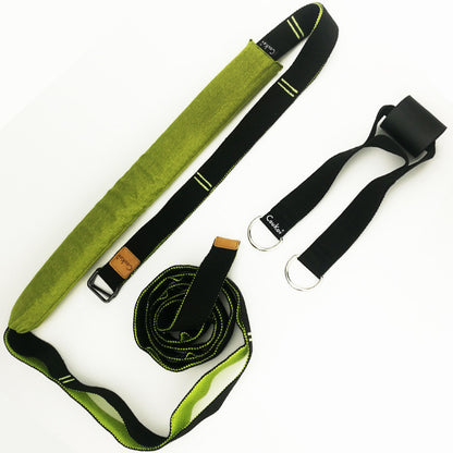 Yoga Strap Exercise Gym Belt Sports DealSniper.net Green 4.0 cm