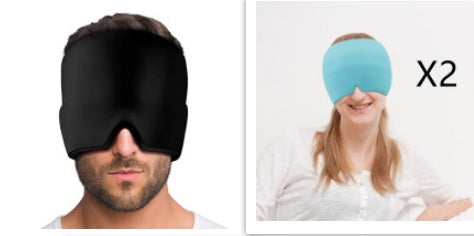 Ice Headache Relief Gel Eye Mask Health dealsniper-net 1Black2Sky blue