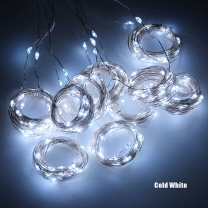 LED Curtain Garland On The Window USB String Lights