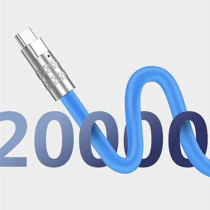 Rotating Type C Data Cable Super Fast Charging Electronics Gym From House Blue TYPEC 1.5m