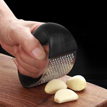 Stainless Steel Garlic Masher Garlic Press Manual Curve