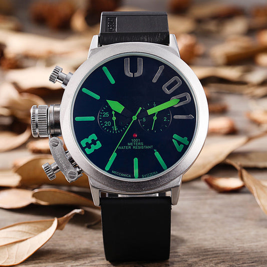 Foreign trade WISH explosion models selling brand men 5-needled automatic mechanical movement watches Mens derivative goods Men dealsniper-net Green